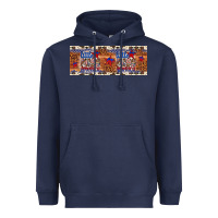 Navy little miss america Heavyweight Hoodie - Artiststas
