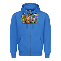 True Royal halloween Zipper Hoodie - CowhideDigitalArt