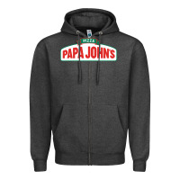 Charcoal Heather product pizza papa jhons Zipper Hoodie - minhPixels