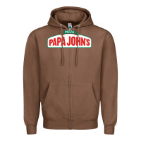 Chestnut product pizza papa jhons Zipper Hoodie - minhPixels