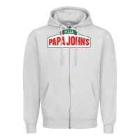 Dove Grey product pizza papa jhons Zipper Hoodie - minhPixels
