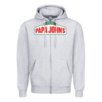 Heather Grey product pizza papa jhons Zipper Hoodie - minhPixels