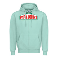 Seafoam product pizza papa jhons Zipper Hoodie - minhPixels