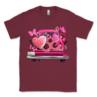 Burgundy cancer truck back view Classic Tee - NancyCooperArtShop