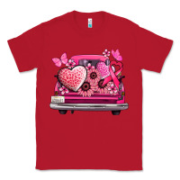 Red cancer truck back view Classic Tee - NancyCooperArtShop