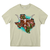 Mossy texas longhorn texas map Heavy Core Tee - JahusDesignShop