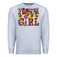Heather Grey western farm girl Premium Sweatshirt - Artiststas