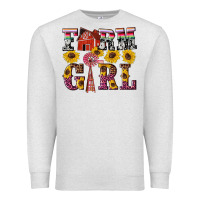 Oatmeal Heather western farm girl Premium Sweatshirt - Artiststas