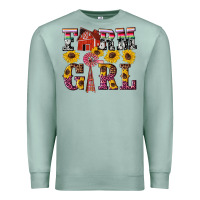 Seafoam western farm girl Premium Sweatshirt - Artiststas