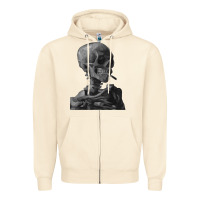 Vincent Van Gogh Skull Of A Skeletonvintage Halloween Skull Zipper Hoodie | Teevron