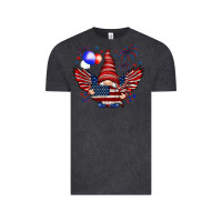 Vintage Black Gnome with 4th Of July elements Vintage Tee - HowdyJamesFarm