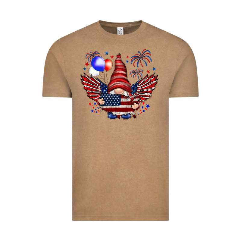 Gnome With 4th Of July Elements Vintage Tee by HowdyJamesFarm | Teevron