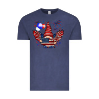 Vintage Denim Gnome with 4th Of July elements Vintage Tee - HowdyJamesFarm