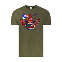 Vintage Olive Gnome with 4th Of July elements Vintage Tee - HowdyJamesFarm