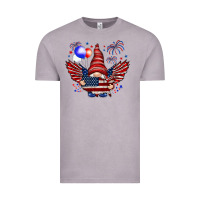 Vintage Zinc Gnome with 4th Of July elements Vintage Tee - HowdyJamesFarm