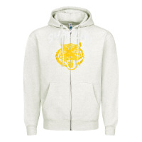 Oatmeal Heather Tiger Shaolin Kung Fu Chinese Symbol Wushu Martial Arts Gift Zipper Hoodie - minhPixels