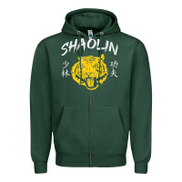 Sports Green Tiger Shaolin Kung Fu Chinese Symbol Wushu Martial Arts Gift Zipper Hoodie - minhPixels