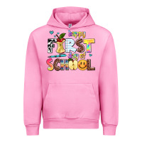 Fuchsia Pink happy first day of school Urban Hoodie - AdoDesignShop