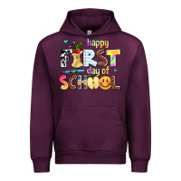 Mauve Wine happy first day of school Urban Hoodie - AdoDesignShop