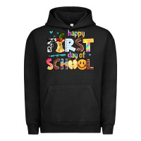 Pigment Black happy first day of school Urban Hoodie - AdoDesignShop