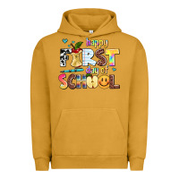 Pigment Peanut Butter happy first day of school Urban Hoodie - AdoDesignShop