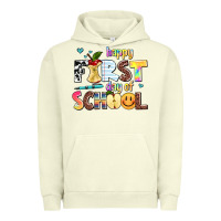 Pigment Pistachio happy first day of school Urban Hoodie - AdoDesignShop