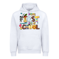 White happy first day of school Urban Hoodie - AdoDesignShop