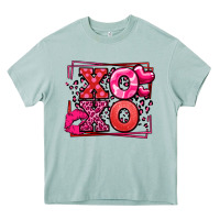 Arona Xoxo Valentine's Day leopard frame Heavy Core Tee - LillyAllenDesigns