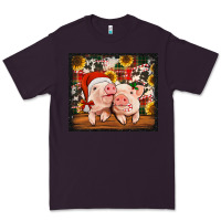 Plum Christmas pigs tumbler Premium Tee - Jasminsmagicworld