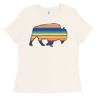Bone Aztec Bison Silhouette Ladies Tee - Bettercallsaul