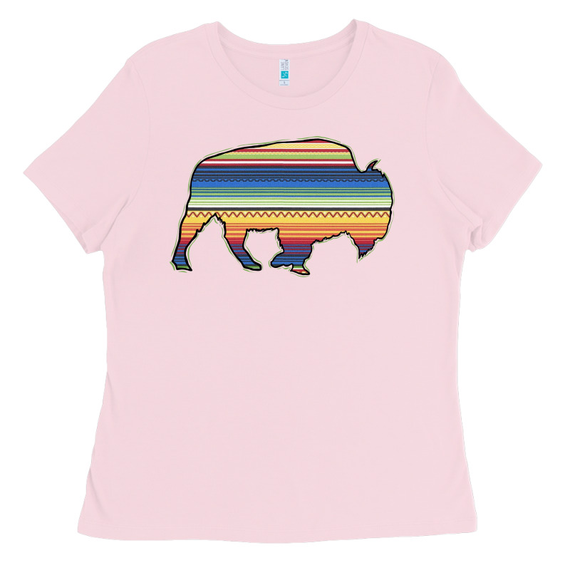 Aztec Bison Silhouette Ladies Tee by Bettercallsaul | Teevron