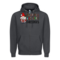 Smoke just a girk who loves christmas Zipper Hoodie - CowhideDigitalArt