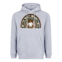 Heather Grey camouflage gnomes rainbow Heavyweight Hoodie - Artiststas