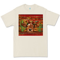 Bone western christmas cow tumbler Premium Tee - Jasminsmagicworld