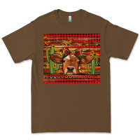 Cacao western christmas cow tumbler Premium Tee - Jasminsmagicworld