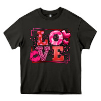 Asphalt Love Valentine's Day leopard frame Heavy Core Tee - LillyAllenDesigns