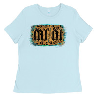 Baby Blue Leopard Patterned Mini Tried Ladies Tee - Bettercallsaul