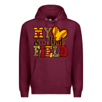 Burgundy my heart is on that field softball Premium Hoodie - Jasminsmagicworld