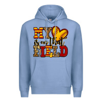 Colony Blue my heart is on that field softball Premium Hoodie - Jasminsmagicworld