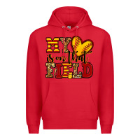 Red my heart is on that field softball Premium Hoodie - Jasminsmagicworld