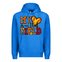 True Royal my heart is on that field softball Premium Hoodie - Jasminsmagicworld