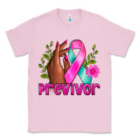 Bubblegum Pink Previvor Breast Cancer Classic Tee - NancyCooperArtShop