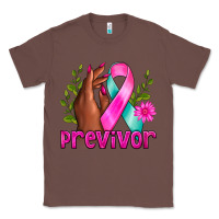 Chestnut Previvor Breast Cancer Classic Tee - NancyCooperArtShop