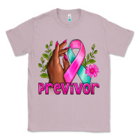 Lilac Previvor Breast Cancer Classic Tee - NancyCooperArtShop