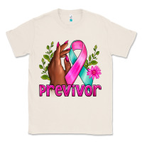 Natural Previvor Breast Cancer Classic Tee - NancyCooperArtShop