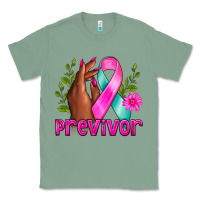 Sage Previvor Breast Cancer Classic Tee - NancyCooperArtShop