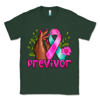 Sports Green Previvor Breast Cancer Classic Tee - NancyCooperArtShop
