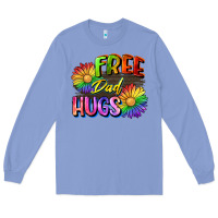 Colony Blue Free dad hugs Long Sleeve Tee - CowGirlArtShop
