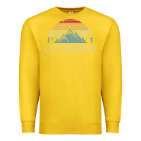 Lemon Colorado Retro Vintage Mountains Nature Hiking Premium Sweatshirt - minhPixels