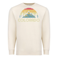 Sandshell Colorado Retro Vintage Mountains Nature Hiking Premium Sweatshirt - minhPixels